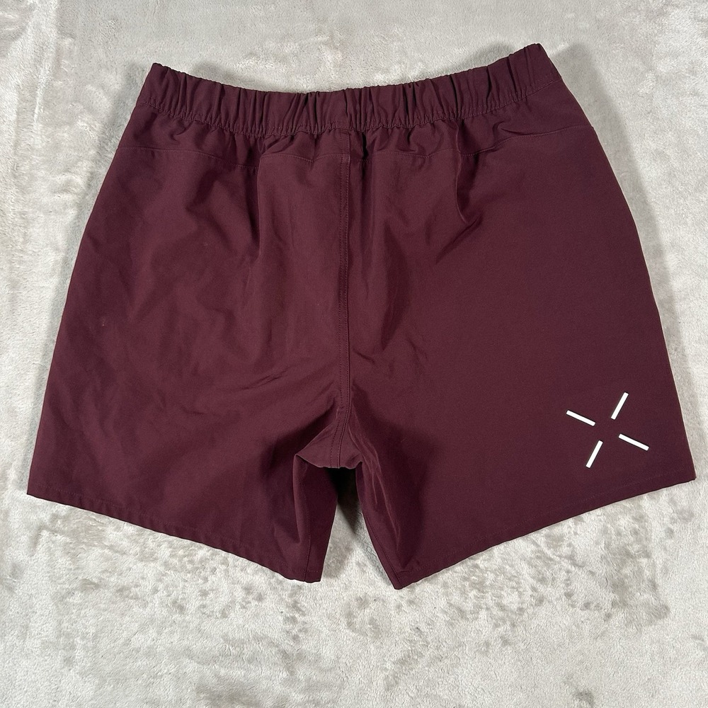 Ten Thousand Foundation Shorts Mens XL Maroon Lightweight Training Running Gym